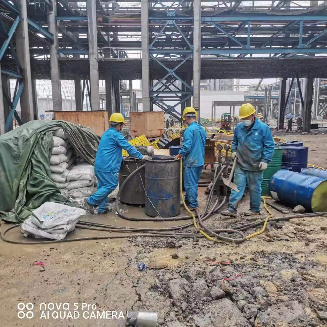 通道设备基础下沉沉降注浆加固施工